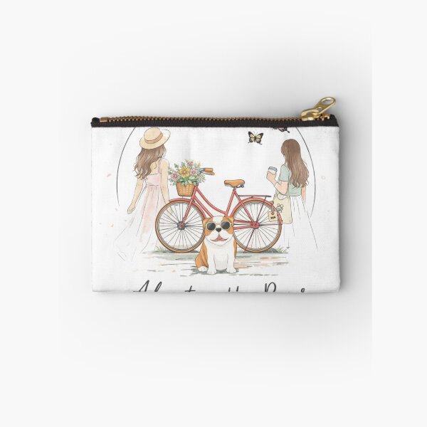 Item preview, Adventure Has Paws T-Shirt – Cute Dog Bicycle Aesthetic t shirts designed and sold by KDesignCrafts.