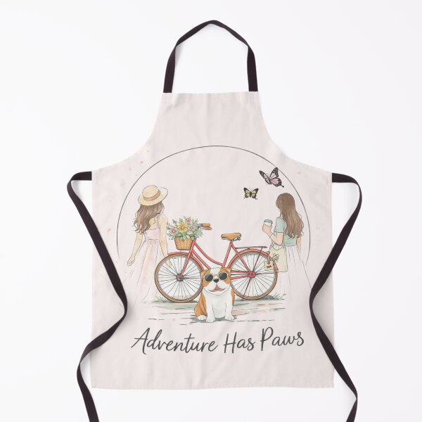 Item preview, Adventure Has Paws T-Shirt – Cute Dog Bicycle Aesthetic t shirts designed and sold by KDesignCrafts.