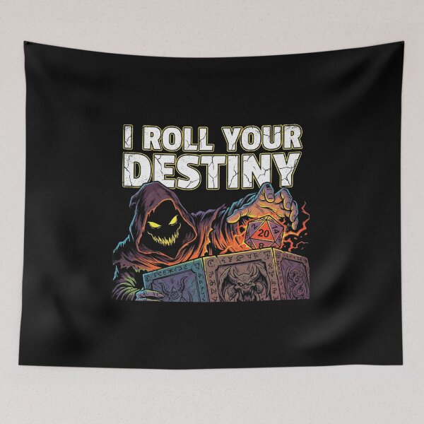 Item preview, I Roll Your Destiny Fiery D20 Game Master RPG Design designed and sold by Fenay Designs.