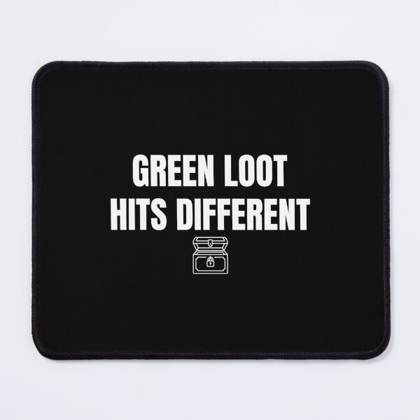 Item preview, Green Loot Hits Different - St Patricks Day Gaming Tee designed and sold by by Gabriel Arts.