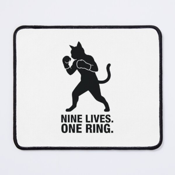 Item preview, NINE LIVE.ONE RING- Boxing Cat Funny Fighter Design designed and sold by BuiltByDiscipline.