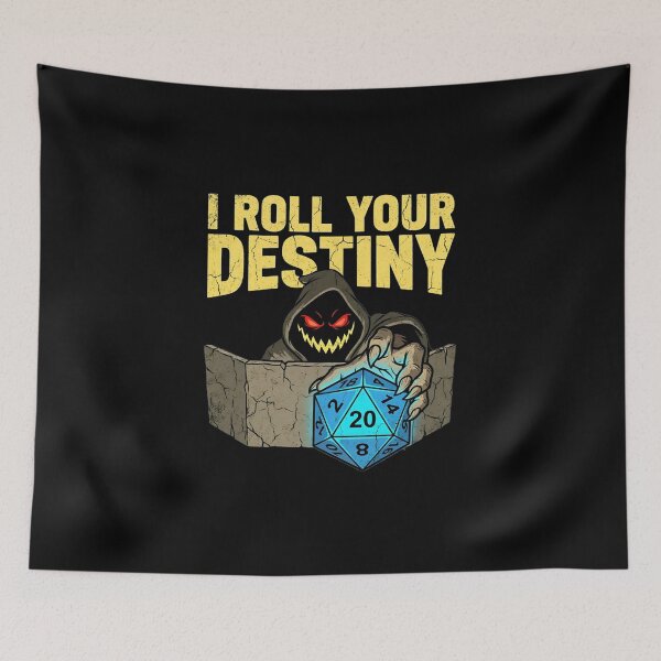 Item preview, I Roll Your Destiny Glowing Dice Game Master RPG designed and sold by Fenay Designs.