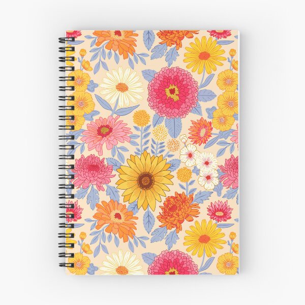 Item preview, Retro Plentiful Petals - Cream Background designed and sold by TigaTiga.