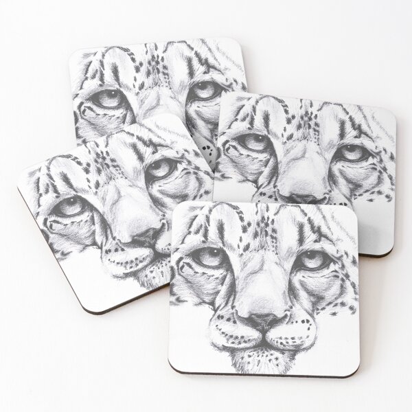 Item preview, Leopard Pencil Drawing – Graphite Big Cat Portrait designed and sold by AVH-Designs.
