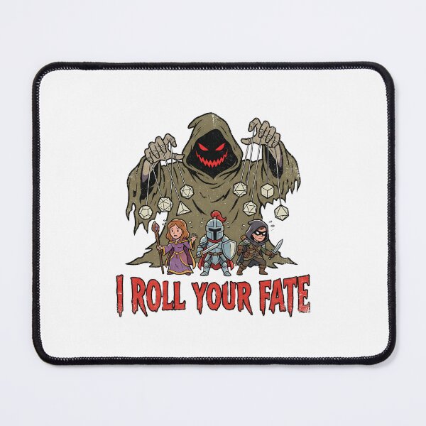 Item preview, I Roll Your Fate Dice Puppet Master Funny RPG Game Master designed and sold by Fenay Designs.