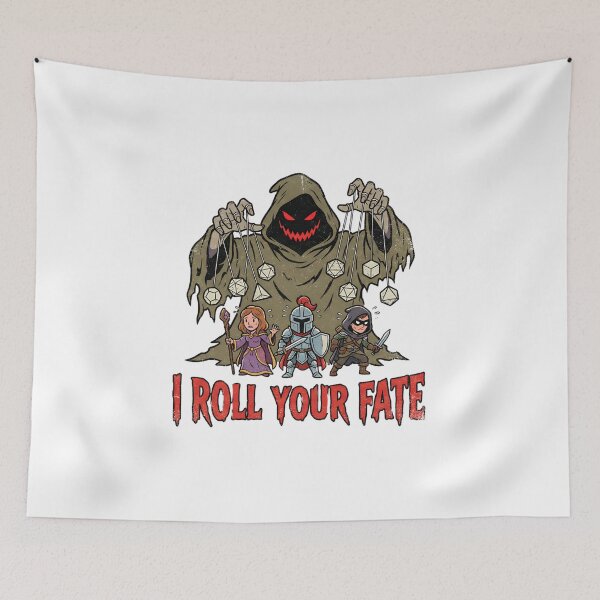 Item preview, I Roll Your Fate Dice Puppet Master Funny RPG Game Master designed and sold by Fenay Designs.
