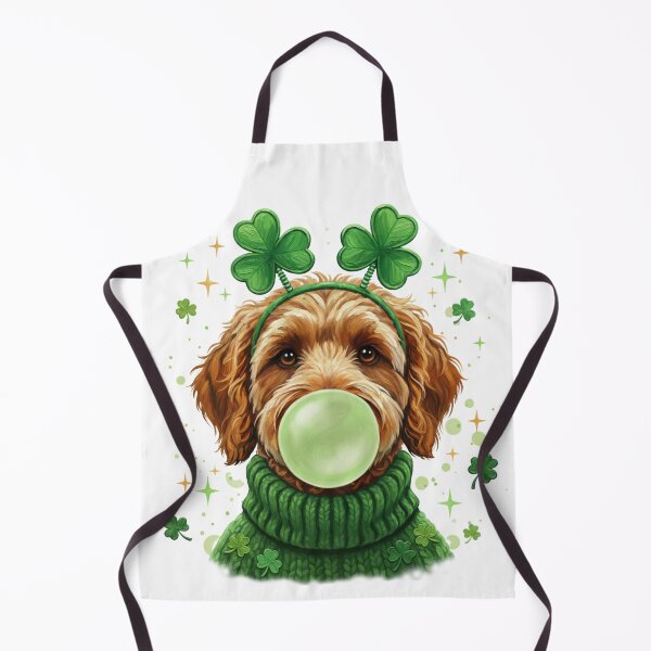 Item preview, Lucky Shamrock Dog – Cute St Patrick’s Day Bubble Gum Art designed and sold by Happy'CLICK'.