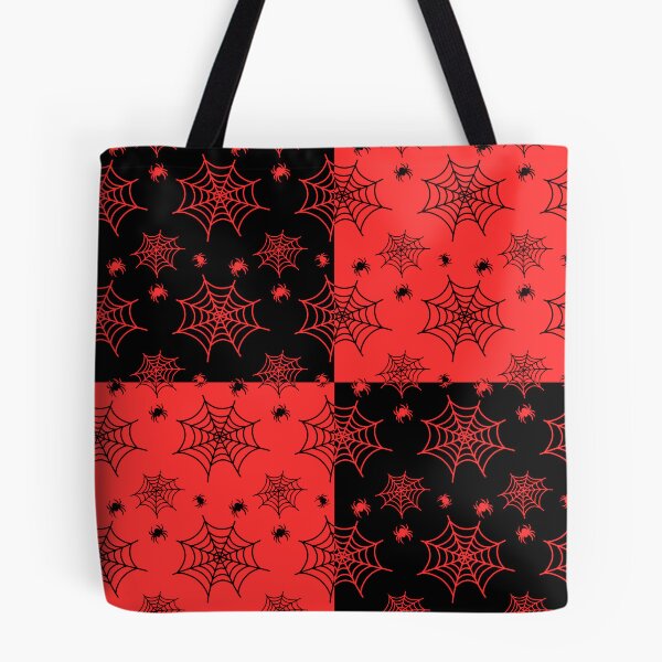 Item preview, Black and red interchange web pattern designed and sold by serenebookworm.