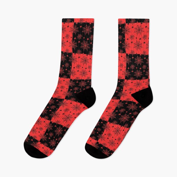 Item preview, Black and red interchange web pattern designed and sold by serenebookworm.