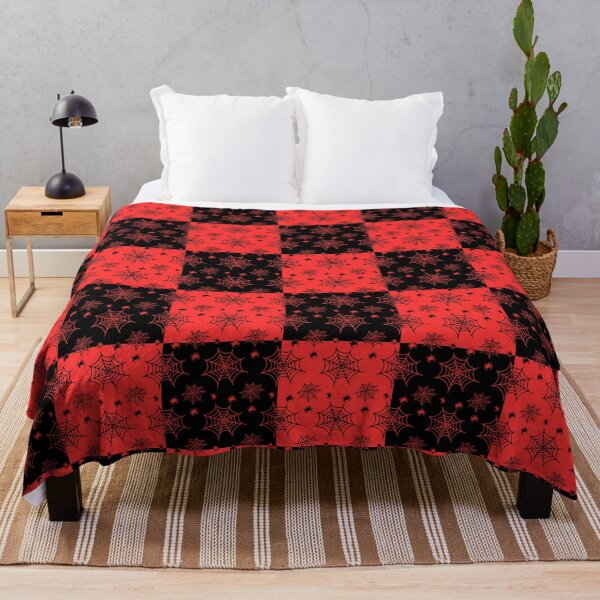 Item preview, Black and red interchange web pattern designed and sold by serenebookworm.
