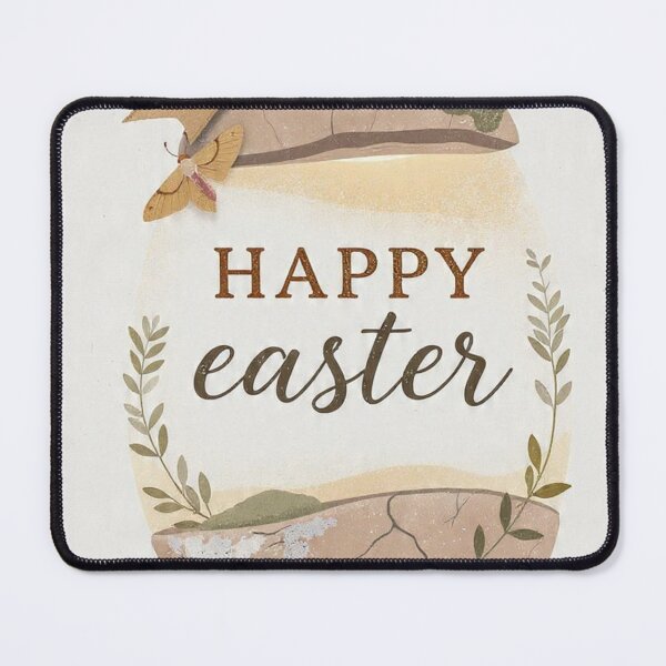 Item preview, He Is Risen Easter 2026 Pink Bow Tomb Stone Earth Tone Religious Design Minimalists earth tone 2026 trend  designed and sold by BlackAndBrown.