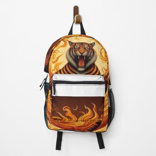 Item preview, Floating Tiger in a Burning Ring of Fire designed and sold by 40degreesSouth.