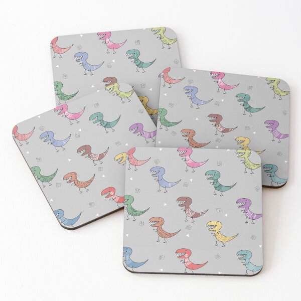 Item preview, Boho T-Rex: Tribal Dinosaur Seamless Pattern designed and sold by  Boho Vibes Studio.
