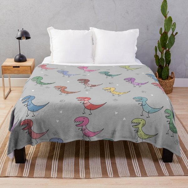 Item preview, Boho T-Rex: Tribal Dinosaur Seamless Pattern designed and sold by  Boho Vibes Studio.