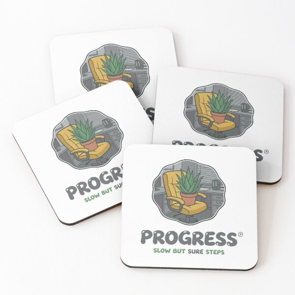 Item preview, Progress Slow Genuine Office Plant Illustration designed and sold by Czuk Designs.