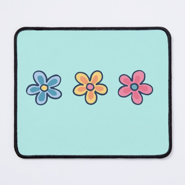 Item preview, Retro 70s Groovy Daisies - Colorful Indie Flower Trio designed and sold by GunnuDesigns.