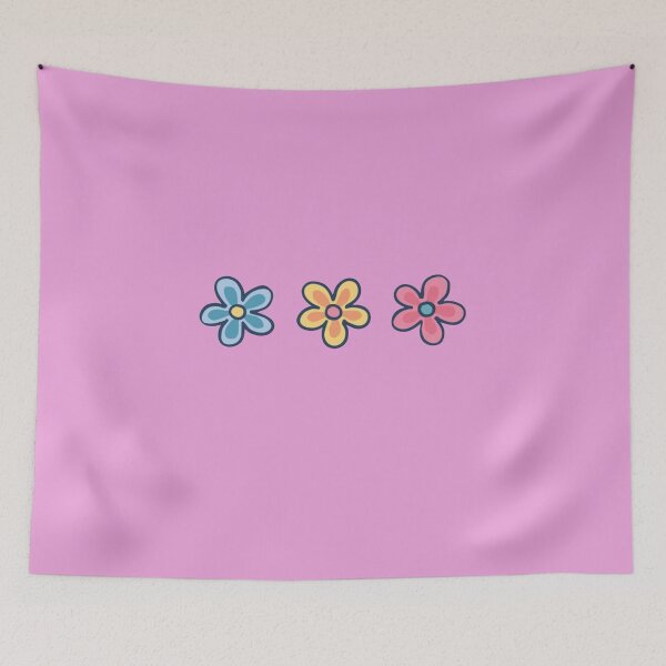 Item preview, Retro 70s Groovy Daisies - Colorful Indie Flower Trio designed and sold by GunnuDesigns.