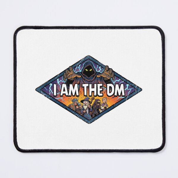 Item preview, I Am The DM Roleplaying Game Master Badge designed and sold by Fenay Designs.