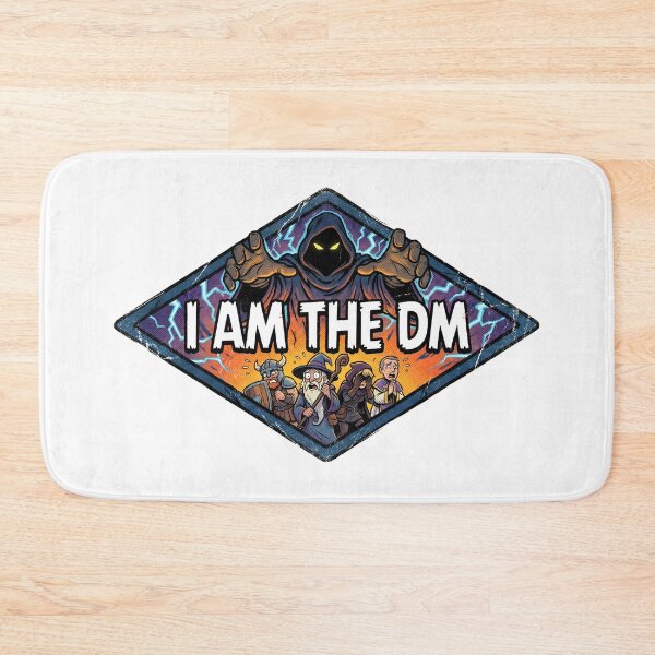 Item preview, I Am The DM Roleplaying Game Master Badge designed and sold by Fenay Designs.