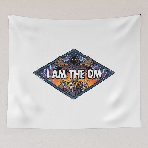 Item preview, I Am The DM Roleplaying Game Master Badge designed and sold by Fenay Designs.