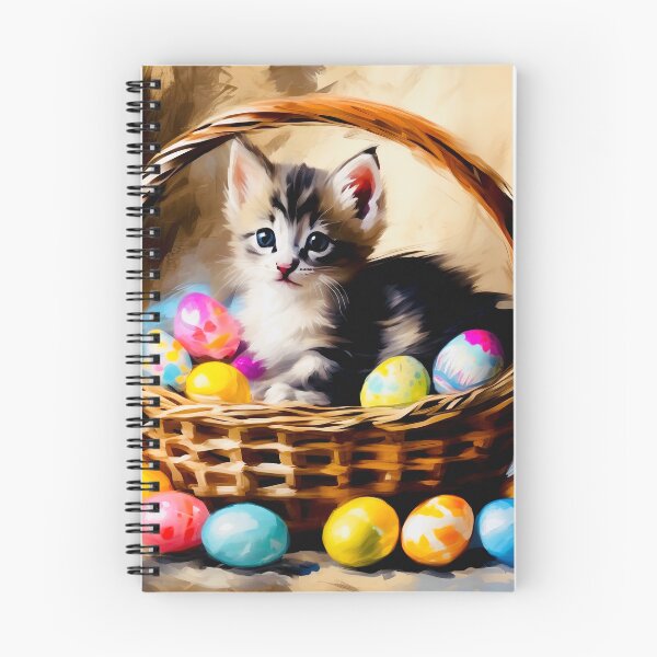 Item preview, Easter kitten designed and sold by Island Art Studios.