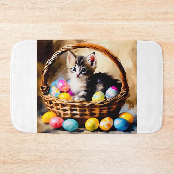 Item preview, Easter kitten designed and sold by Island Art Studios.