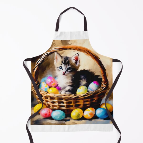 Item preview, Easter kitten designed and sold by Island Art Studios.