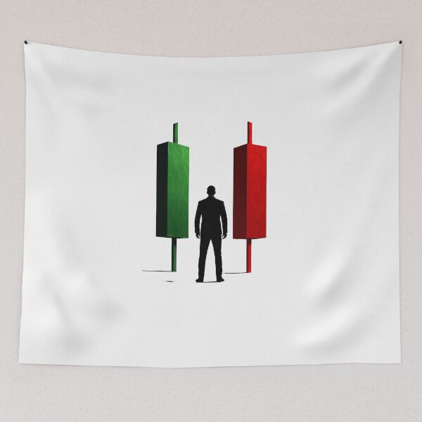 Item preview, Abstract Trading Candlestick Art – Financial Market Symbolism designed and sold by Adappai.