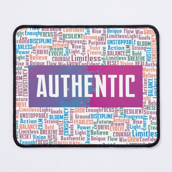 Item preview, Authentic Motivation Typography | Be Real & True Self Mindset Quote Design designed and sold by Deepthi Market.