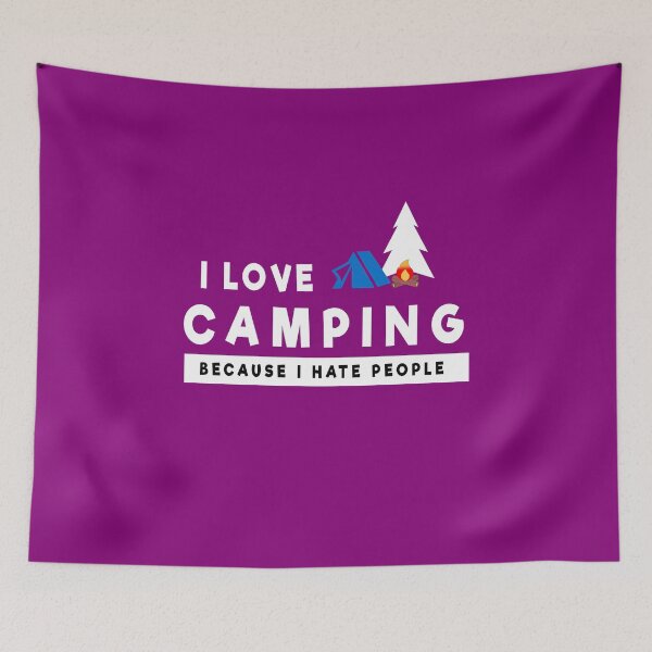 Item preview, I love camping - hate people designed and sold by Michael Treu.