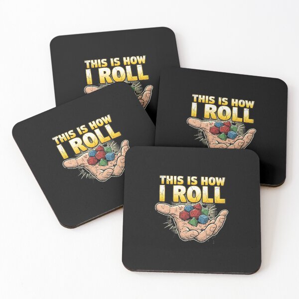 Item preview, This Is How I Roll Polyhedral Dice Tabletop RPG designed and sold by Fenay Designs.