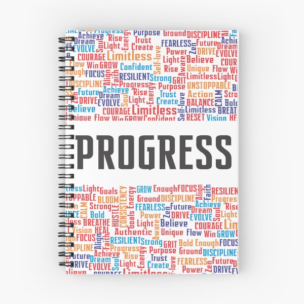 Item preview, Progress Motivation Typography | Growth & Consistent Success Mindset Quote Design designed and sold by Deepthi Market.