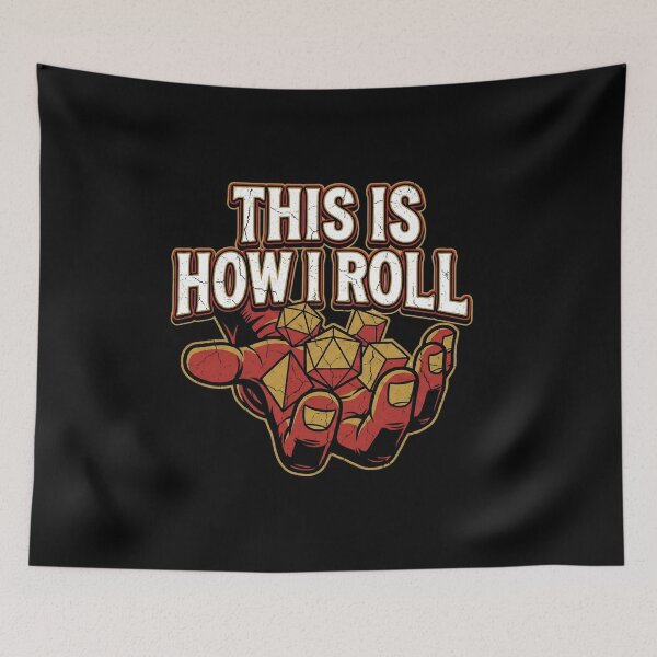 Item preview, This Is How I Roll Gold Dice Tabletop Roleplay designed and sold by Fenay Designs.