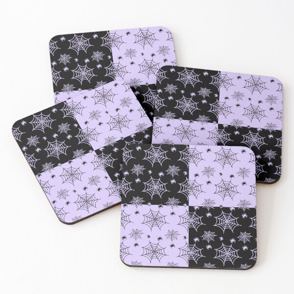 Item preview, Black and lilac interchange web pattern designed and sold by serenebookworm.