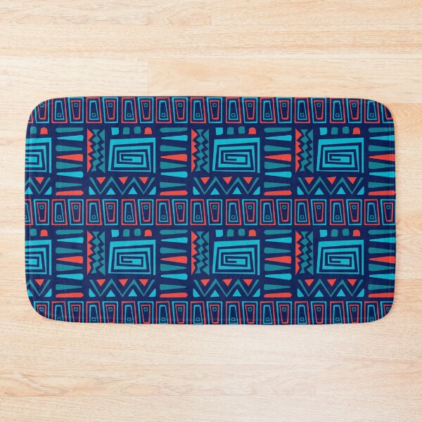 Item preview, Colorful Oceanic Checks - Ethnic Polynesian Tribal  - Christmas Gift Baskets designed and sold by RoyalStarsPatts.