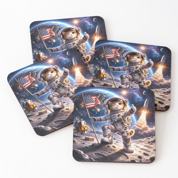Item preview, One Small Step for Meow-kind designed and sold by Dreamy Armine Art.