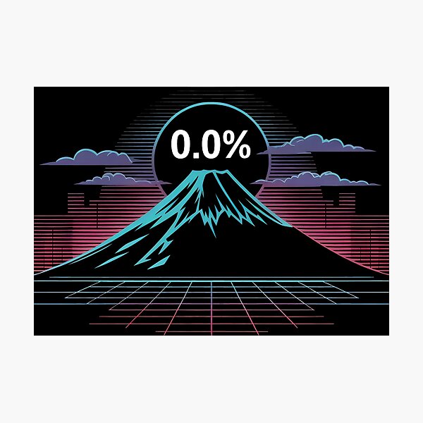 Item preview, Vaporwave Synthwave Sobriety 0.0 Percent designed and sold by SplashTastic.