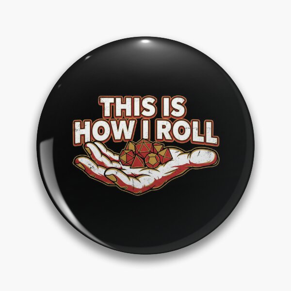 Item preview, This Is How I Roll Red And Gold Dice Tabletop Game designed and sold by Fenay Designs.