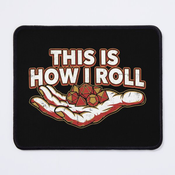 Item preview, This Is How I Roll Red And Gold Dice Tabletop Game designed and sold by Fenay Designs.