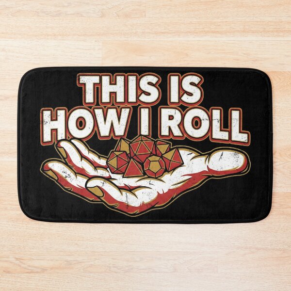 Item preview, This Is How I Roll Red And Gold Dice Tabletop Game designed and sold by Fenay Designs.