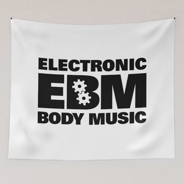 Artikelvorschau, Electronic Body Music EBM Zahnräder 3-zeilig schwarz entworfen und verkauft von lathspell.