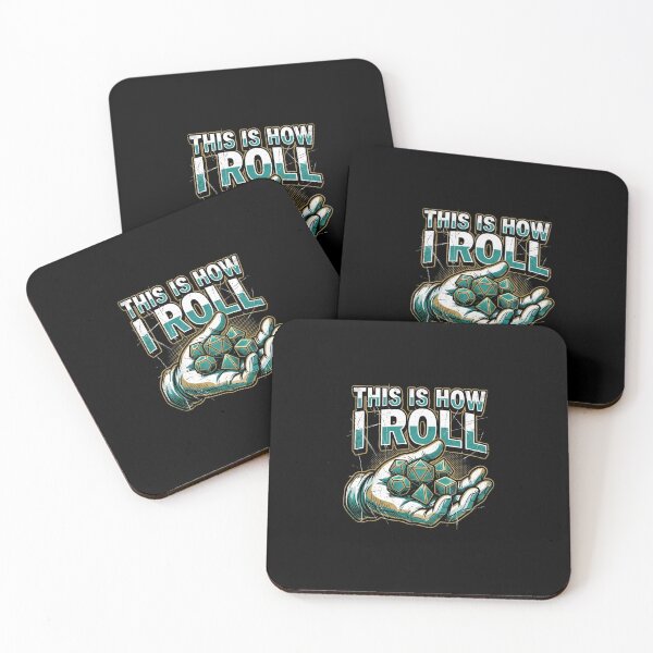 Item preview, This Is How I Roll Teal Dice Tabletop RPG Geek designed and sold by Fenay Designs.