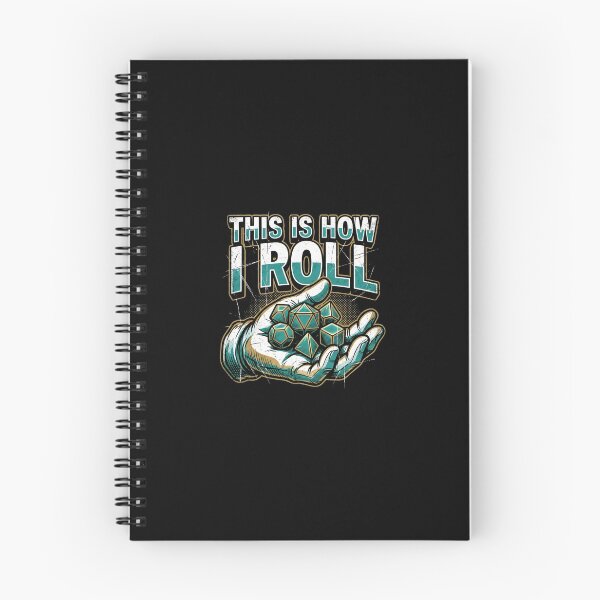 Item preview, This Is How I Roll Teal Dice Tabletop RPG Geek designed and sold by Fenay Designs.