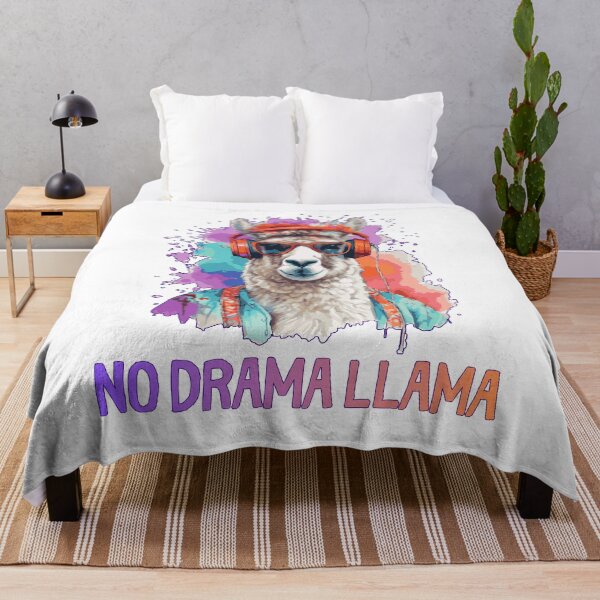 Item preview, No Drama Llama Shirt – Funny Introvert Anti Social Graphic Tee designed and sold by Mawuzet.