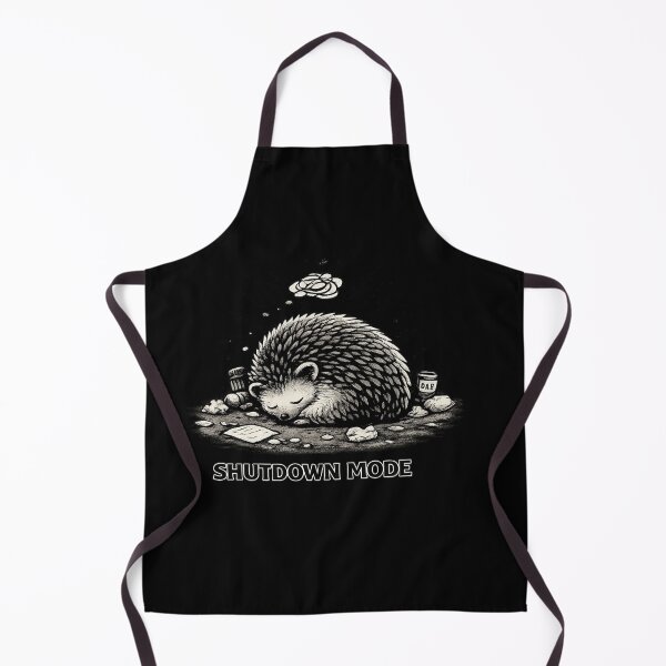 Item preview, Shutdown Mode Hedgehog — Social Battery Empty designed and sold by VibeOffline Studio.
