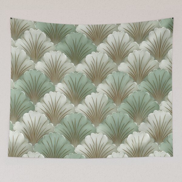 Item preview, Soft Romantic Muted Sage Ivory Seamless Pattern designed and sold by GrinGalore.