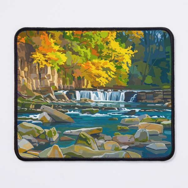 Item preview, Richmond Falls: Autumn on the River Swale designed and sold by VistaPainterArt.
