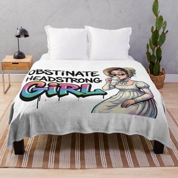 Item preview, Obstinate Headstrong Girl Tea Time Pride And Prejudice Quote designed and sold by Fenay Designs.