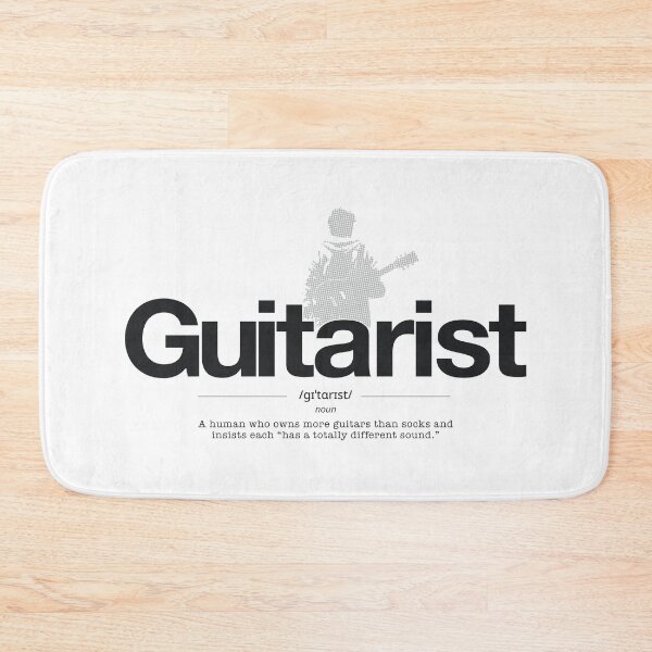 Item preview, Funny Guitar Player Definition Black designed and sold by PixelGrafiks.