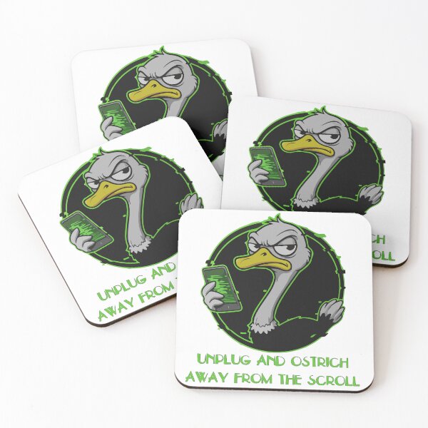 Item preview, Scrolling Ostrich designed and sold by SineCreatives.
